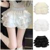 Anti Exposure JK Petticoat Elastic Tutu Puffy Skirt Comfortable Lace Pumpkin Pants  Women