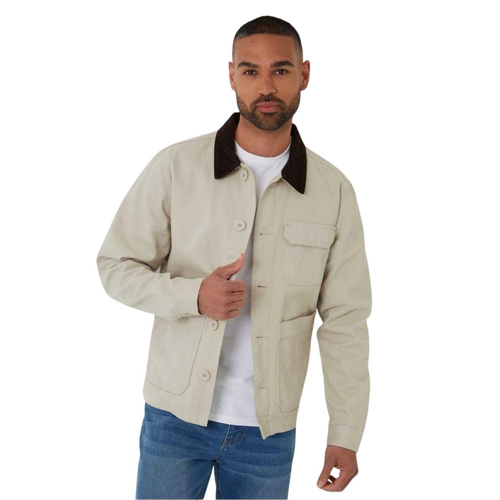 Threadbare Mens Corduroy Utility Jacket