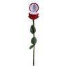 New Portable 3D Red Rose Jewelry Box Wedding Ring Gift Case Earrings Storage Display Holder Boxes For Earring Rings 1 Pc
