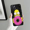 Phone Case for Apple iPhone 17 Pro Max XR XS MAX 15 Pro 7 8 12 14 11 13 Air 16 Funda Phone Cover S-simpsons Donut