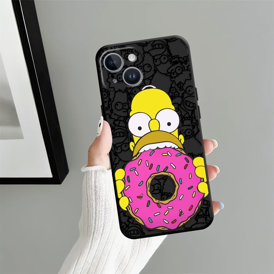 Phone Case for Apple iPhone 17 Pro Max XR XS MAX 15 Pro 7 8 12 14 11 13 Air 16 Funda Phone Cover S-simpsons Donut