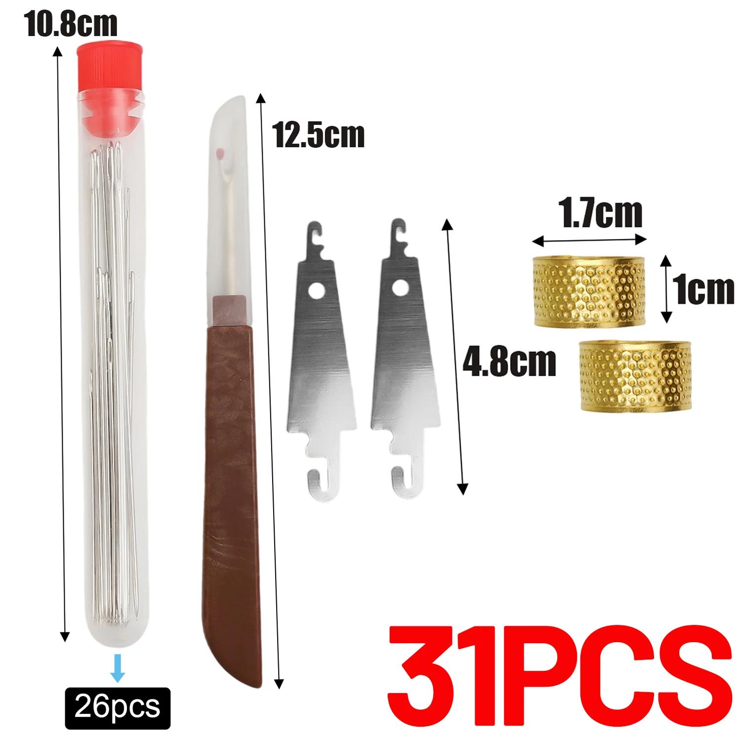 Big Eyed Sewing Needles Set with Diverse Practical Tools Stainless Steel Sewing Needles Household DIY Apparel Sewing Supplies