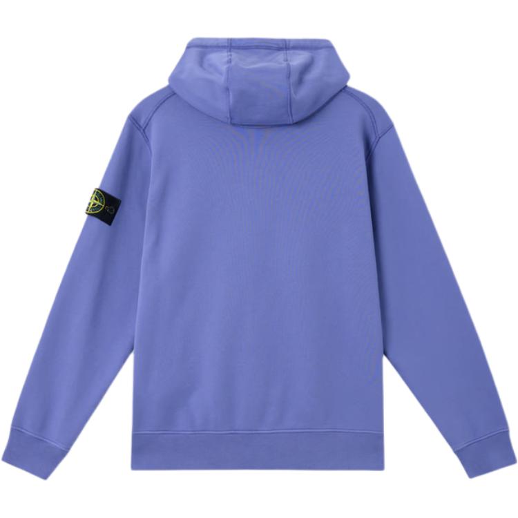 Stone Island Solid Color Hooded Long Sleeve Sweatshirt Men sweatshirts Purple K1S1561000-42S0051-V0047
