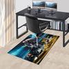 Johnny Hallyday Stade de France 98 Concert PosterOffice Mat Perfect for Home Decor Office Desk Chair Rugs Chair Carpet for office Polyester