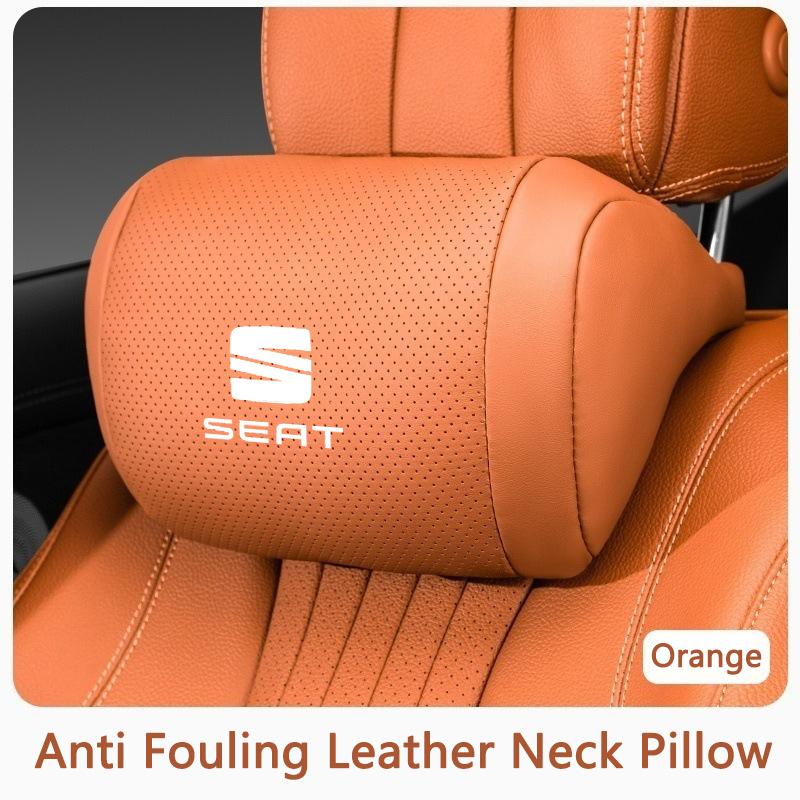 rlcp4 Car Headrest Pillow Provides Perfect Neck And Waist Support Comfortable Breathable For Seat FR Leon IBIZA Arona Arosa Ateca Exeo