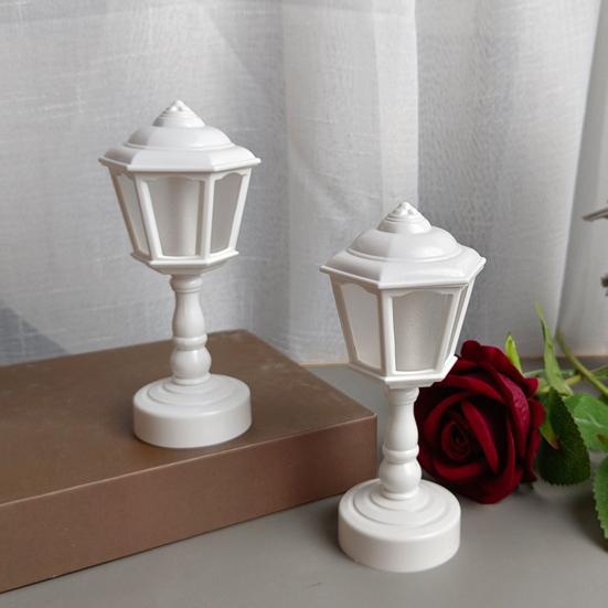 LED noční světlo jemná teplá záře bez blikání na baterie retro styl LED stolní lampa noční světlo dekorace