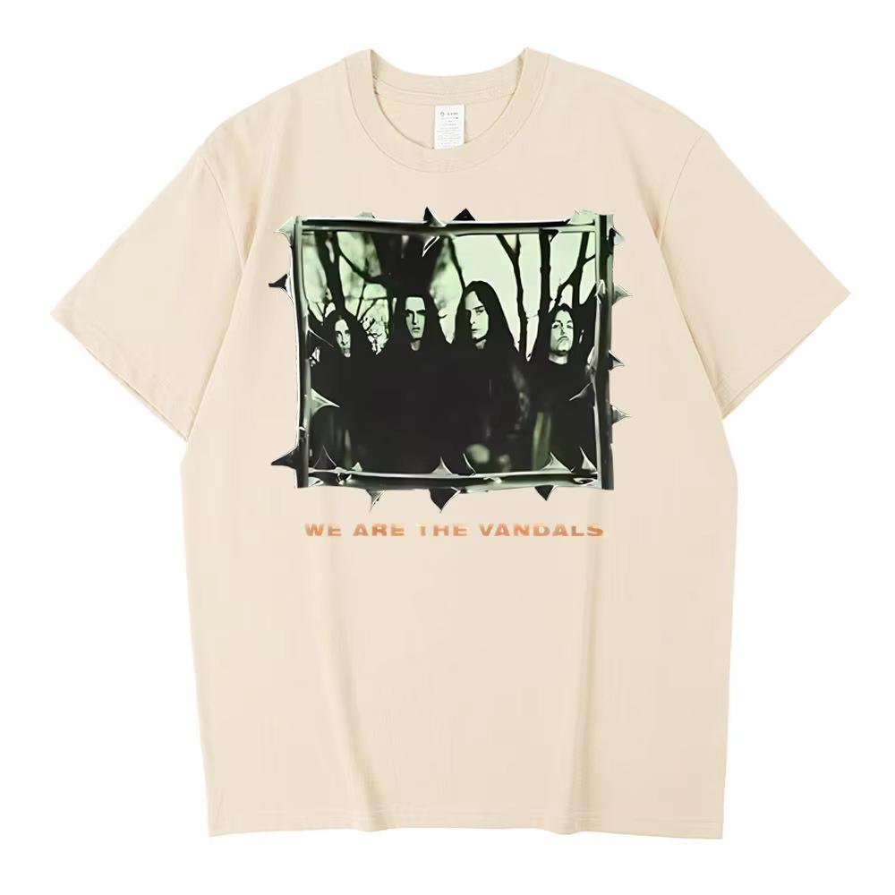 Type O Negative Vintage Punk Tee 2000s Hip Hop Cotton Breathable Short Sleeve Oversized Street T‑Shirts for Men Women Casual Retro Tops