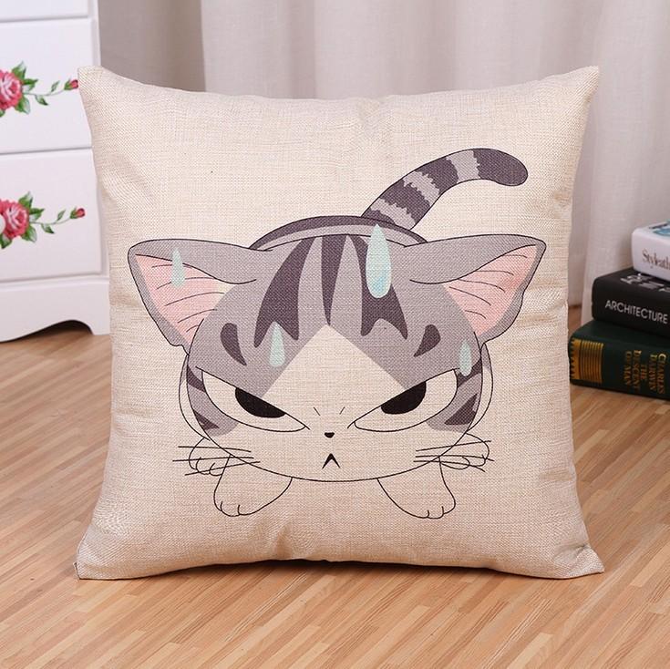Cartoon Animal Cushion Cover With Printed Design For Bedroom And Lounge