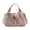 Furry bag women's large-capacity new fashion shoulder bag, furry high-end autumn pleated cloud bag