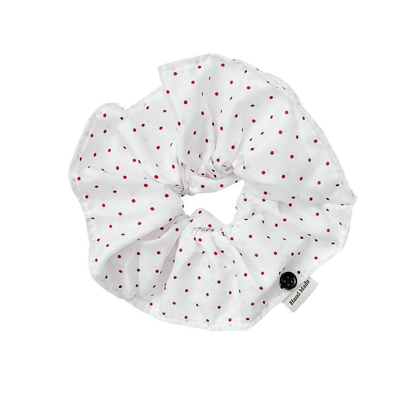 Polka Dot Square Scarf Hair Band Square Headband Large Intestine Hair Band Women 2025 Internet Celebrity Hair Rope Headgear