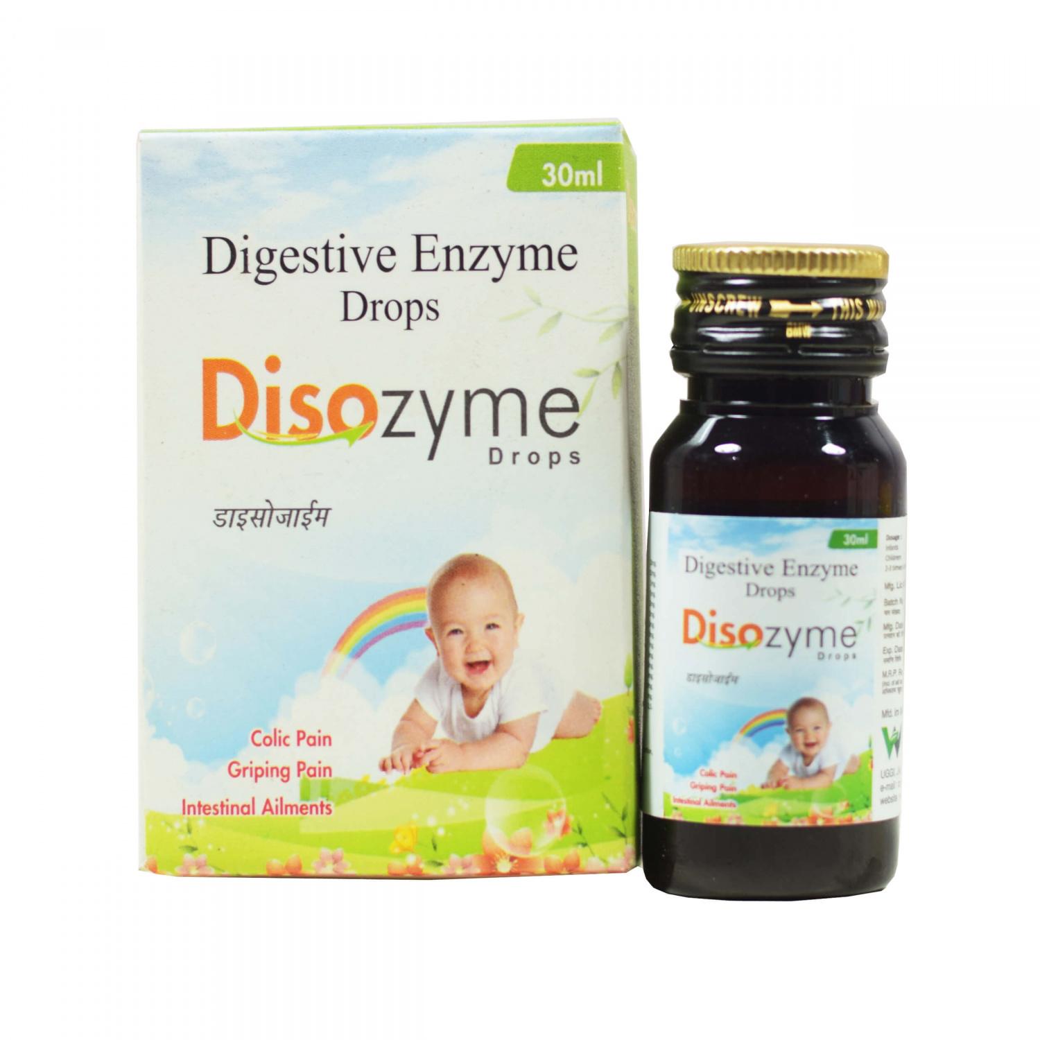 

Дисозим (30 мл), Disozyme Drops, Curoveda