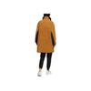 Adidas Neo Colorblock Logo Print Stand Collar Cotton Jacket Women Outerwear Brown HN2448