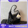 Retro Tote Bag Women's New Autumn and Winter Large-capacity Commuting Shoulder Bag Casual Versatile Double Back Shoulder Bag
