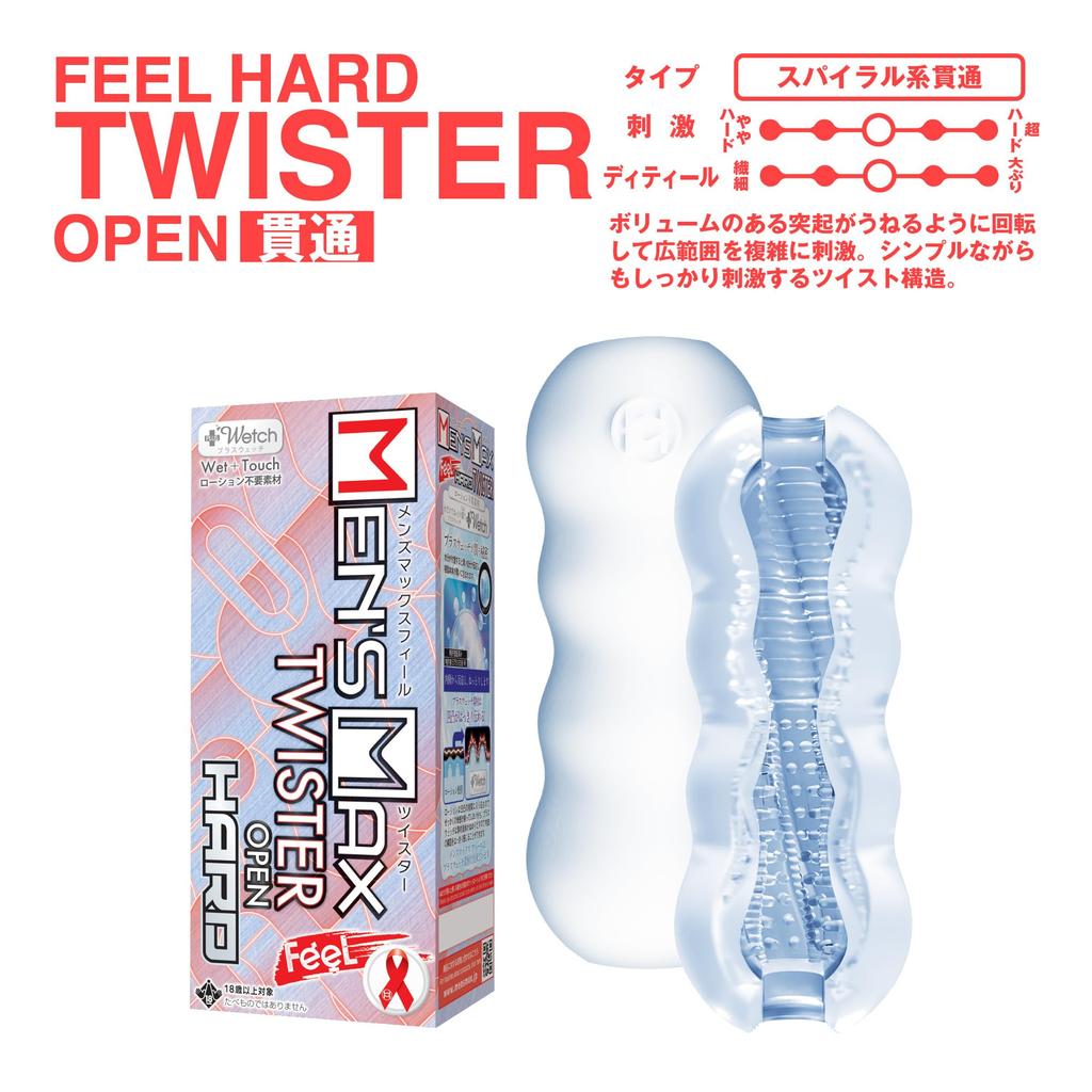 Max Feel Hard Penetrating 3 Types 3 Types Set No Lotion Required Plus Watch Reusable Type Pocket Lotion Included Men's & Non-Penetrating (Twister,