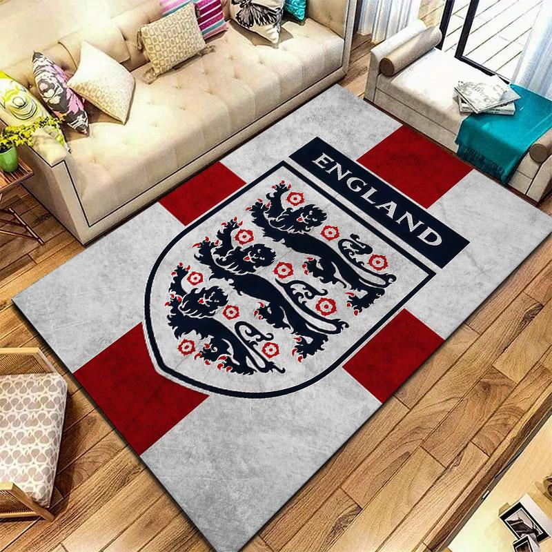 England National Football Team Carpet Rug for Living Room Bedroom Home Sofa Decoration,Kids Play Non-slip Floor Mat