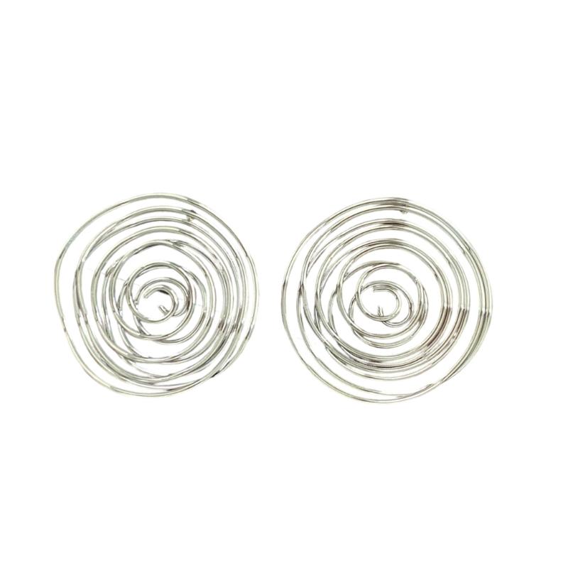 Hollow Out Irregular Irregular circle Circular Earrings Geometric Design Lightweight Iron Material For Women Gold Silver Colors
