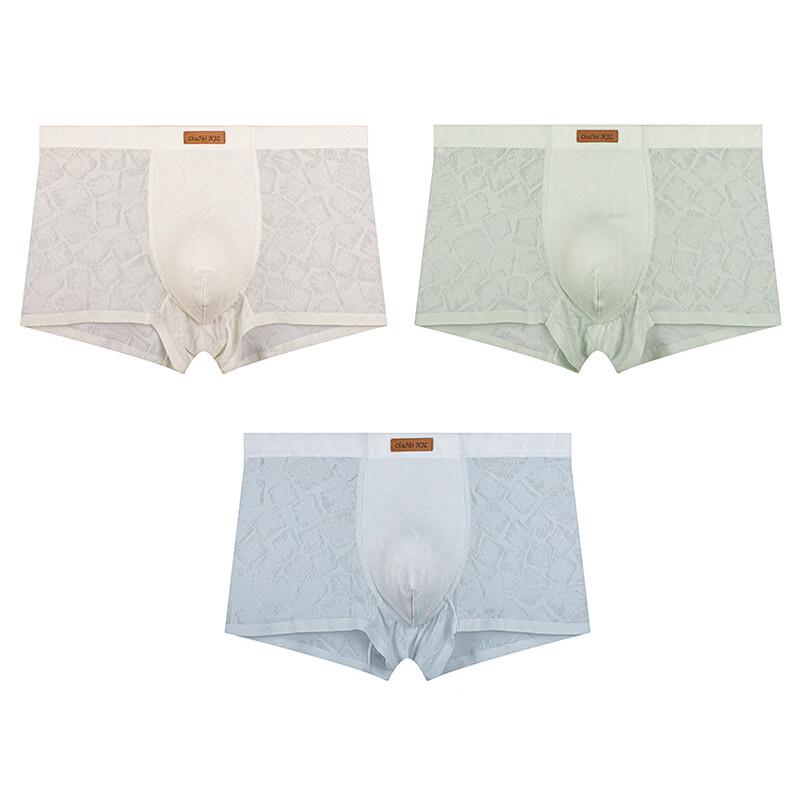 HUAJIELONG Men s Mesh Ice Silk Boxer Briefs