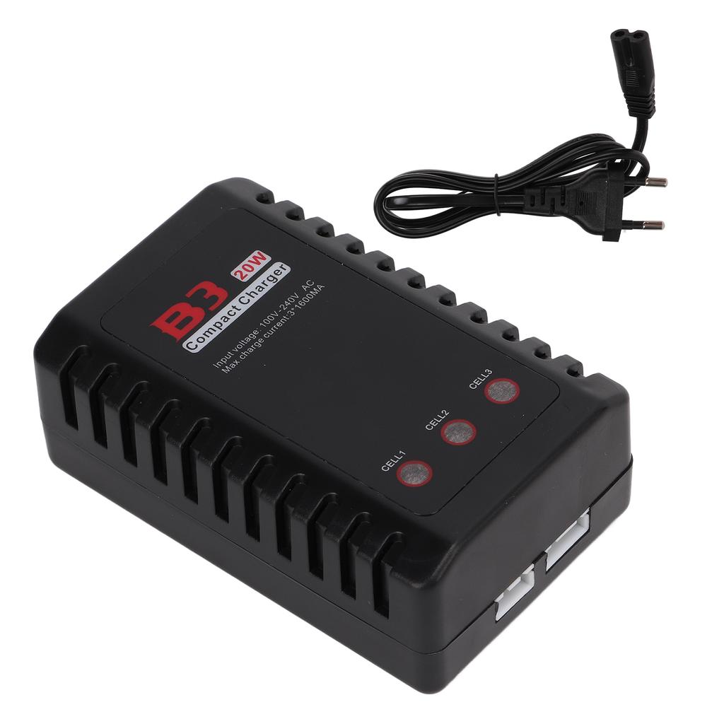 HotRC B3 Balance Charger Efficient Heat Dissipation Auto Power Off HotRC B3 Lipo Battery Charger