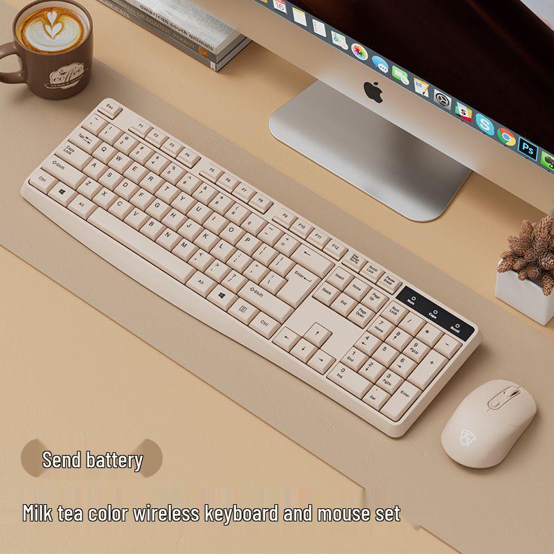 Wireless Esports Gaming Keyboard and Mouse Set - Silent for Desktop, Laptop, or Office Use