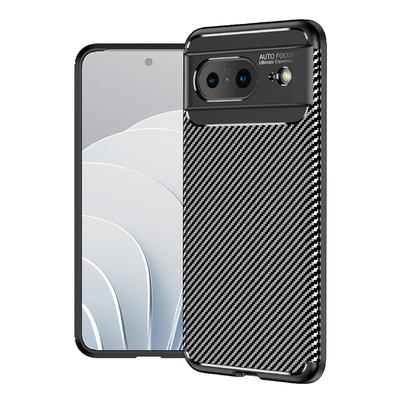 Anti-drop Phone TPU Case for Google Pixel 8,Carbon Fiber Texture Protective Phone Cover