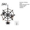 Halloween Home Decorations Pumpkin Hanging Decor, Non-Woven Ghost Ornament with Light String, Spooky Party Door Wall Decor for Scene, Trick