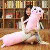 Long Strip Pute Sylindrisk Plysj Sovepute Avtagbar Vaskbar Seng Sovepute