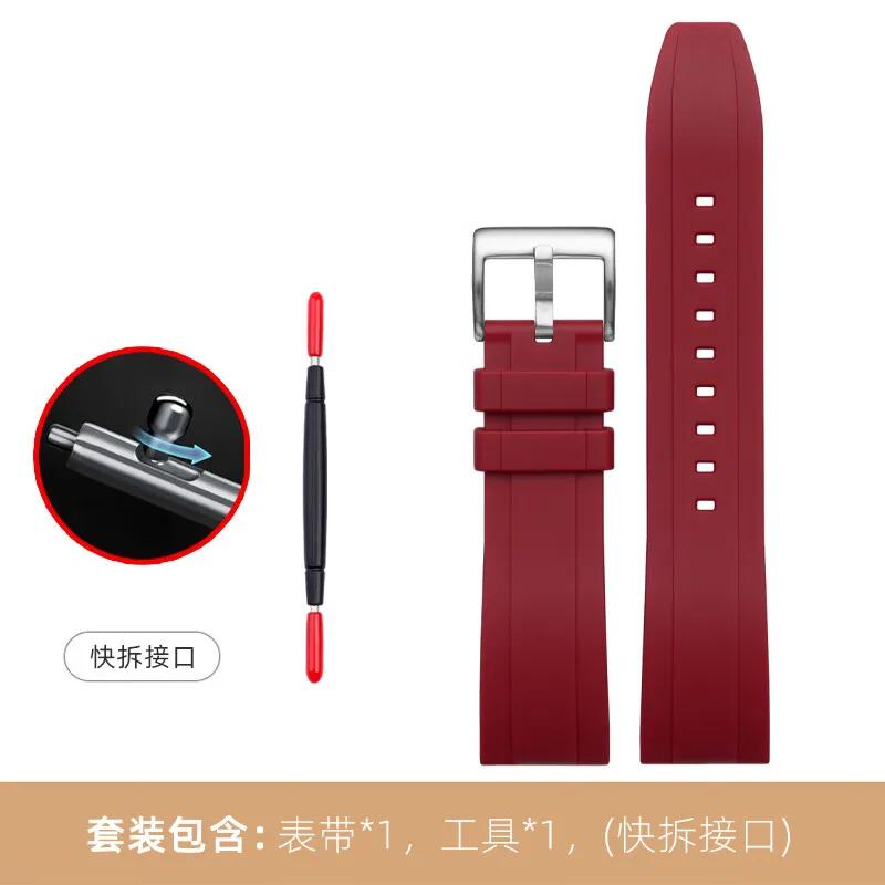Für Seiko PROSPEX Panda Chronograph SSC813P1/SSC909P1/SSC817P1 Silikon-Gummi-Uhrenarmband – 20mm Weiches Wasserdichtes Armband für Herren