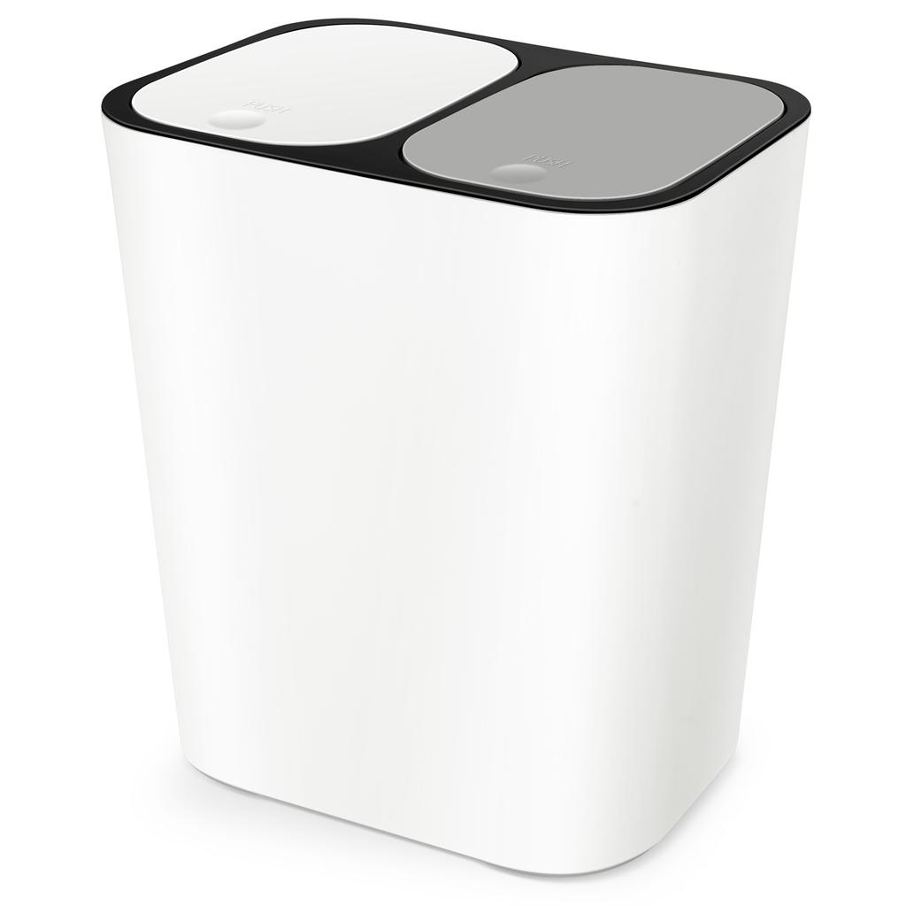 Double Compartment Rubbish Bin Kitchen Waste Garbage Bin Dual Trash Can for Home Restaurant