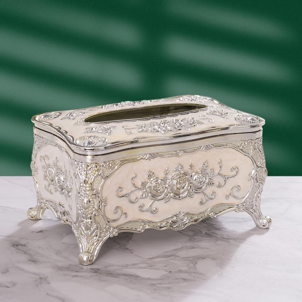 European Style Tissue Box Holder Light Luxury Tissue Dispenser Napkin Holder  Restaurants