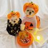 Cats Halloween Decorative Hat Soft Comfortable Pet Hat Soft Pet Pumpkins Hat for Photo And Parties