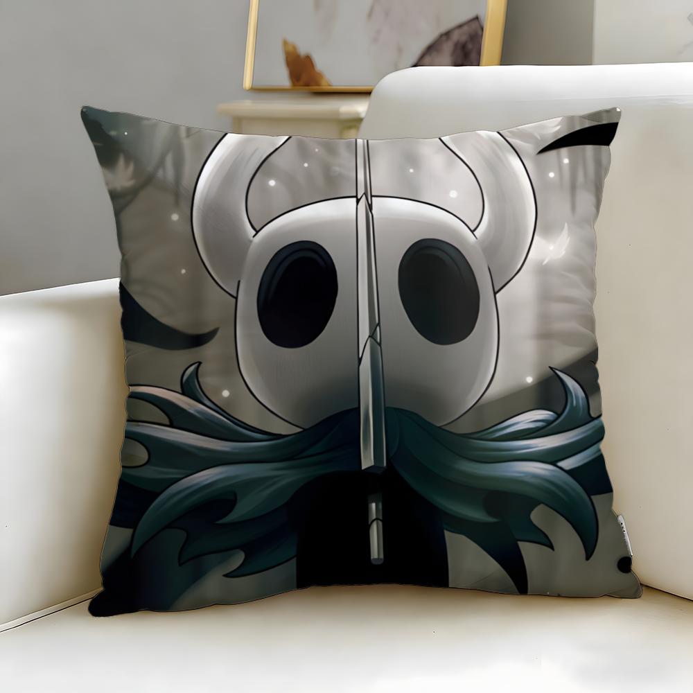 Popular Game Hollow Knight Cushion Cover Soft EasyWash Pillow Case Versatile for Couch Bed Travel and Office