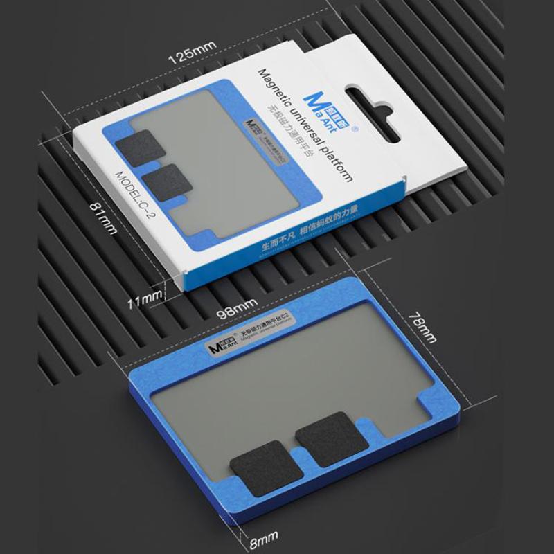MAANT C2 Universal Magnetic Base CPU Motherboard Repair Mid-Layer Tin Soldering Platform for Phone Maintenance