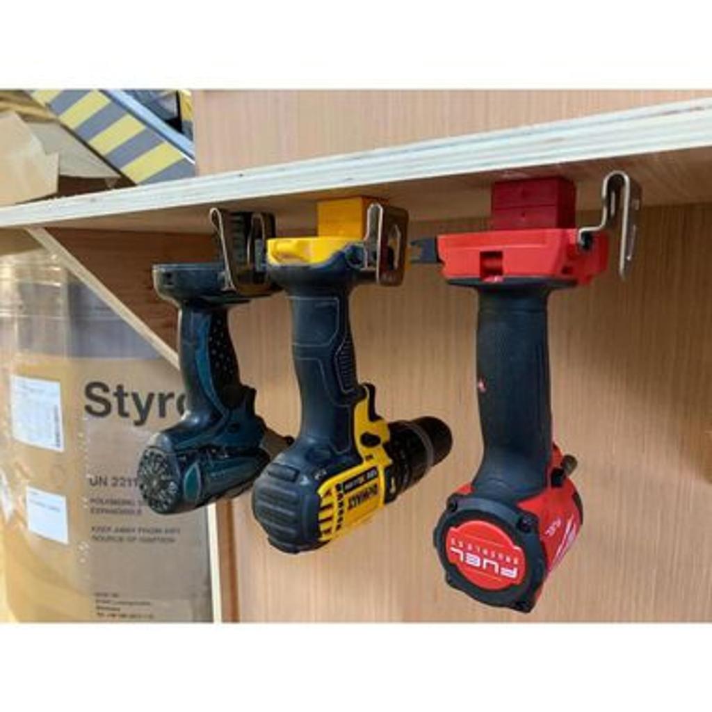 Black StealthMounts Tool Mount Spacers (12mm) Universal 6-Pack