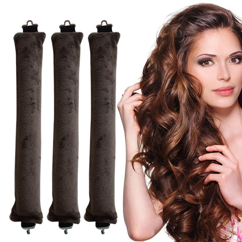 New Rubber Curling Hair Artifact 3 hooks No heat curling iron Big wave hair curling tool Sleeping curling iron