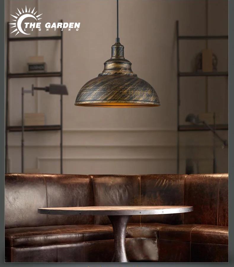 Vintage Pendant Light Loft Retro Industrial Hanging Lamp Ceiling Chandelier Lustre for Dining Room Cafe Pub