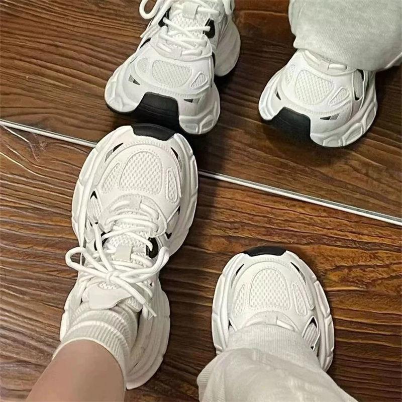 Dad Shoes Women's Summer New Mesh Breathable Thick-soled Versatile Sports Shoes Fashion Super Soft Casual Shoes