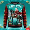 Full Print Horse Through Snata Claus Ugly Christmas Sweater For Men Women New In Pullover Sweatshirts Clothes Men's Xmas Jumper