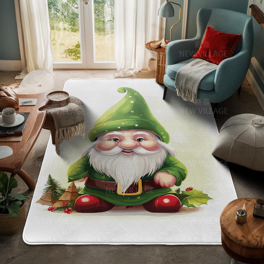 House Entrance Carpet Home Door Mat Living Room Bath Foot Bathroom Non-slip Water Absorption Rugs Bath Merry Christmas Winter