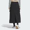 Adidas Originals Cargo Fashion Simple Loose Lace-Up Multi-Pocket Work Skirt Women Skirts Black KB8962