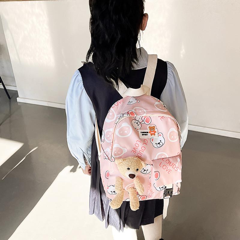 Adorable Cartoon Toddler Backpack For Boys And Girls Cute Printed Bear Design