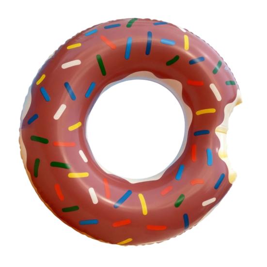 

Kids Summer Swimming Ring PVC Thickened Inflatable Leakproof Swim Ring Outdoor Swimming Pool Beach Party Float Tube 60 cm кофейный