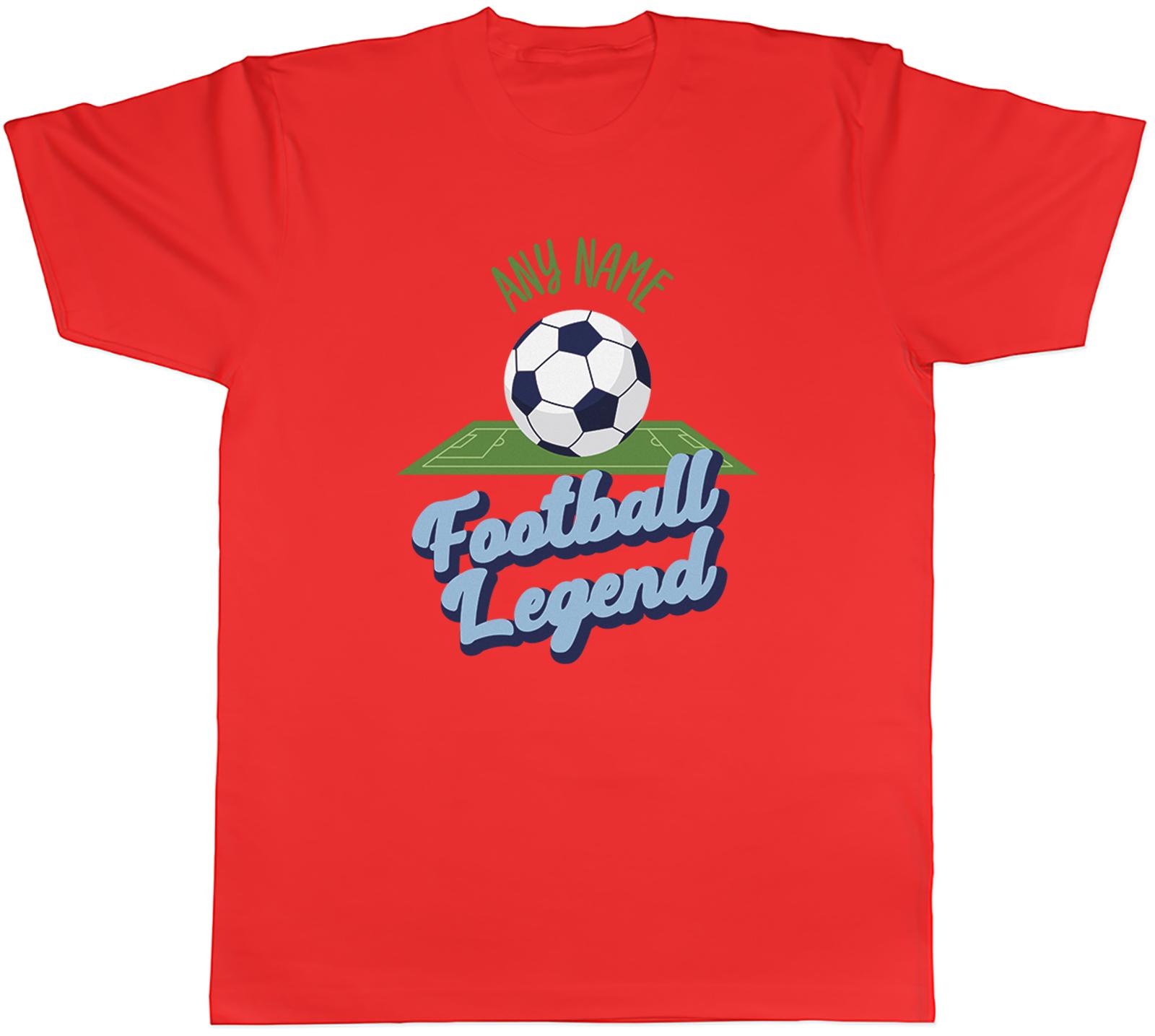 Personalised Football Legend Footy Lover Unisexs TShirt Tee Gift Top S
