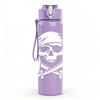 1PC Pirate Skull Sword Sketch Print 750ml Color Plastic Sports Water Bottle Leakproof Flip Straw Lid Suitable for Sports Office Home Use