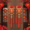 Traditional Spring Festival Pendants Lucky Bag Shape Festive Hanging Ornaments  Entry Door