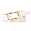 Womens Leopard Print Buckle Belt With Metal Pin Clasp - Fashionable Waistband Jeans Casual Office Wear