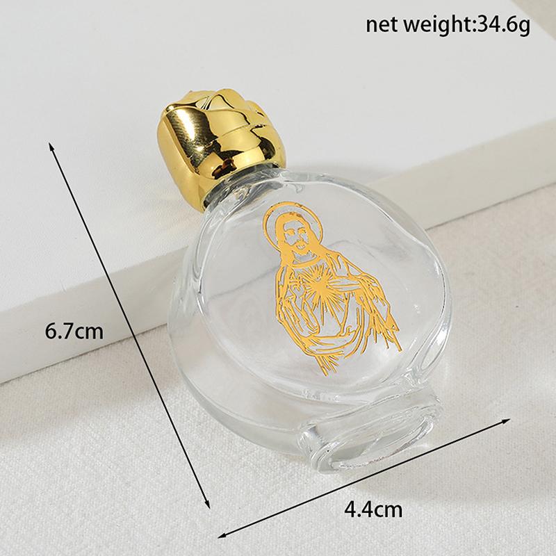 Prázdná láhev na svěcenou vodu Ježíšova láhev Náboženská láhev Křesťanské potřeby pro křest Plnitelné Přenosné kosmetické balení Prázdná láhev