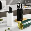 Premium Home Use Plastic Knife Stand Holder for Kitchen Storage Box Cooking Area Knife Holder Rack Food Prep Area Accessories