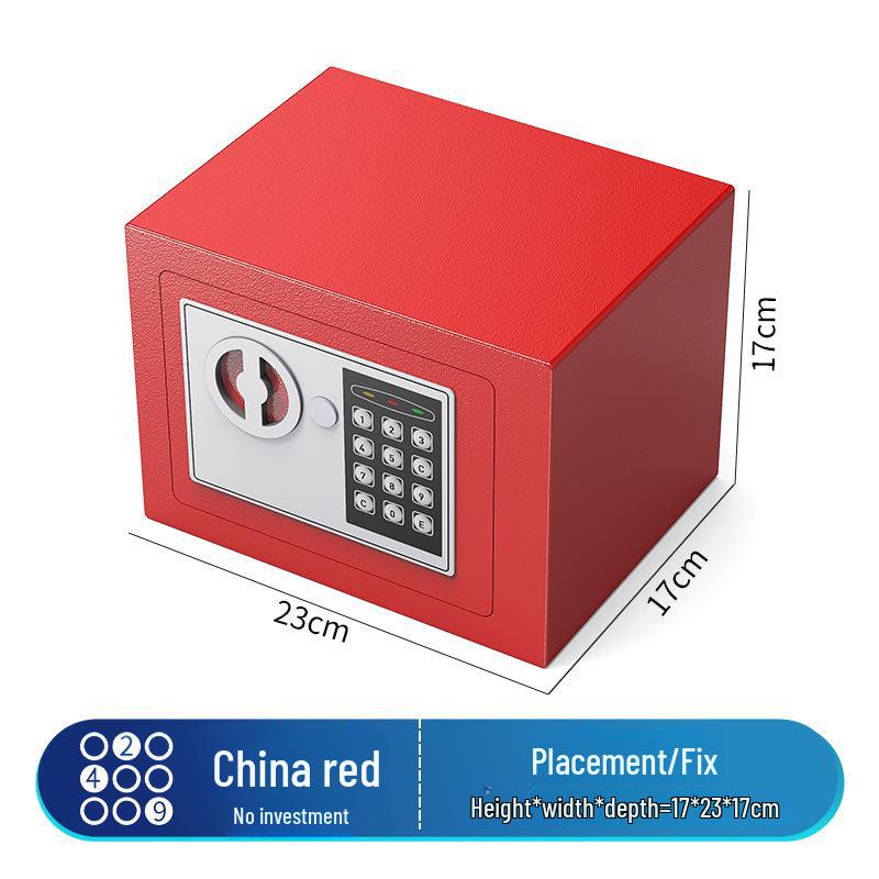 Cofre Eletrônico de Senha Montado na Parede - Caixa de Depósito Seguro para Crianças e Adultos, Presente de Aniversário Ideal