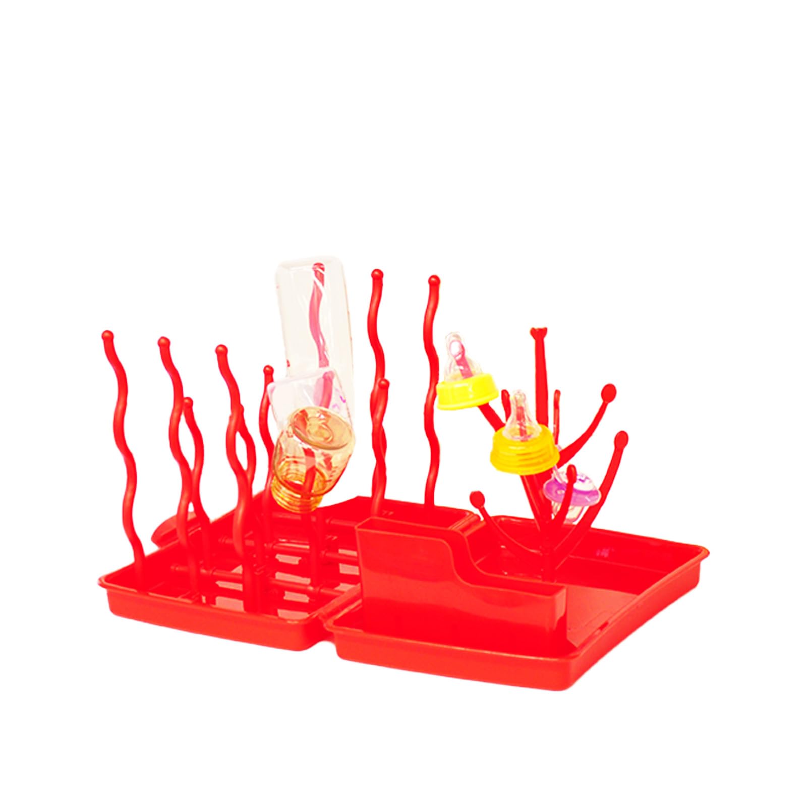 

Little Princess Compact Baby Bottle Rack, Red