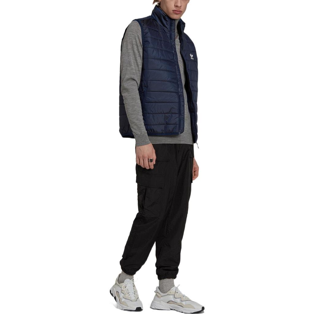 Adidas Originals Vests Men's Blue Stand Collar Moderate Other HL9216